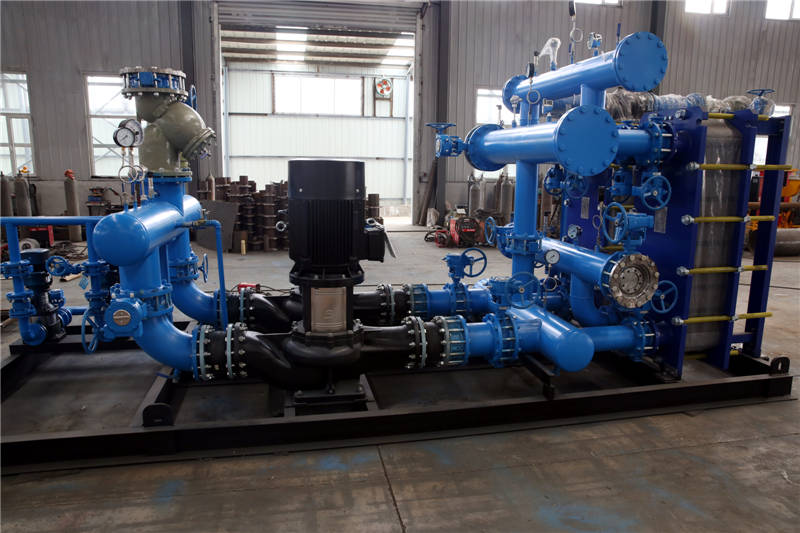 呼鋼住宅小區供熱板式換熱機組